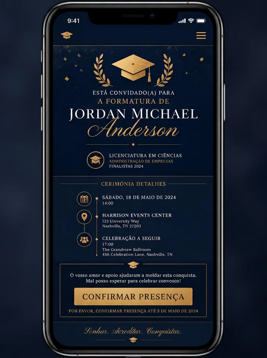 Formatura — Papillon Invitations
